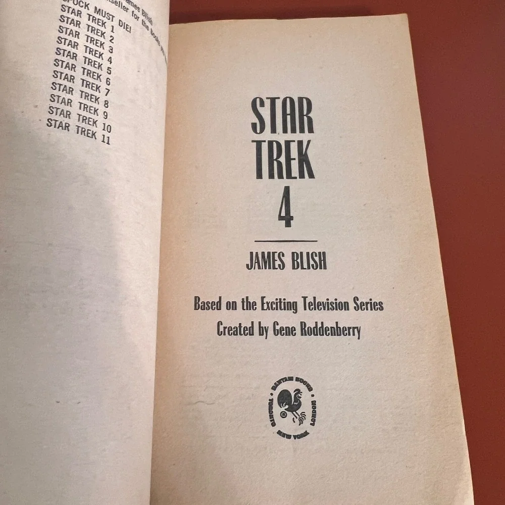 Star Trek 4 James Blish‎ Bantam Books 1971 Vintage Paperback 11th Printing